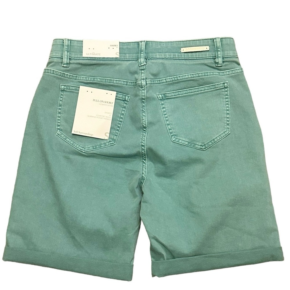 - Soft Surroundings The Ultimate pull on shorts small new with tag aqua 8”